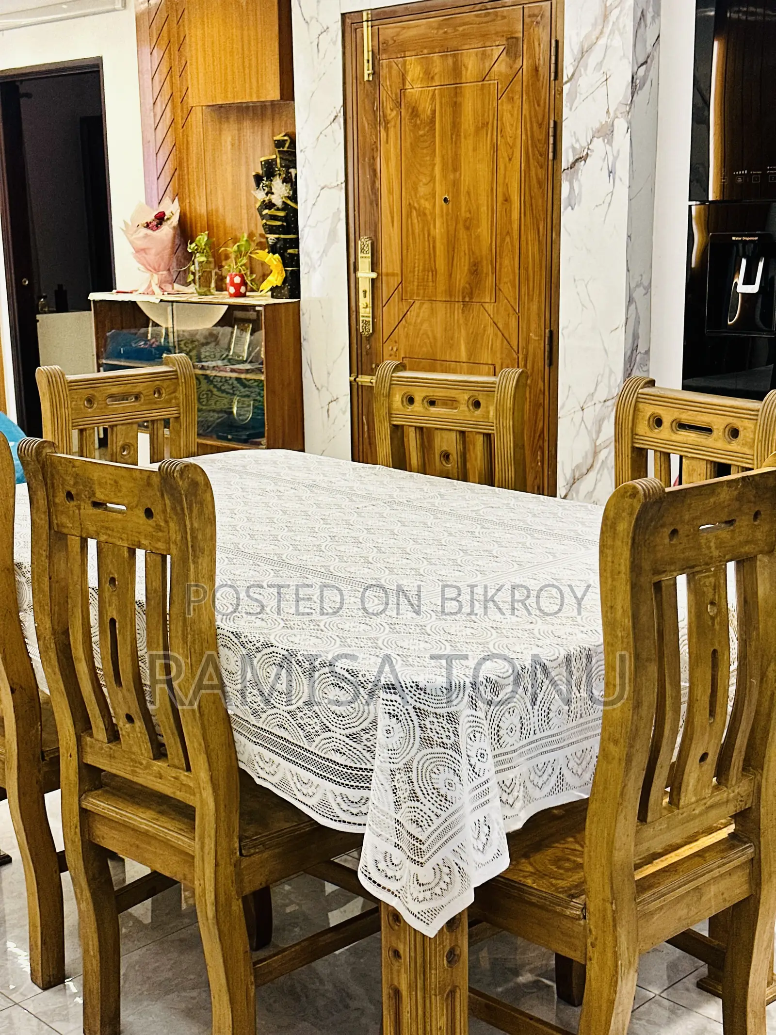 6 PCS Segun Wood Dining Chairs for Sale