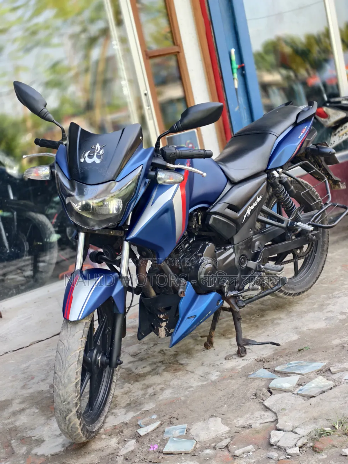টিভিএস আপাচি আরটিআর ১৬০ টুভি ২০১৭ নীল