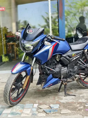 টিভিএস অ্যাপাচি আরটিআর ১৬০ টুভি ২০১৭ নীল