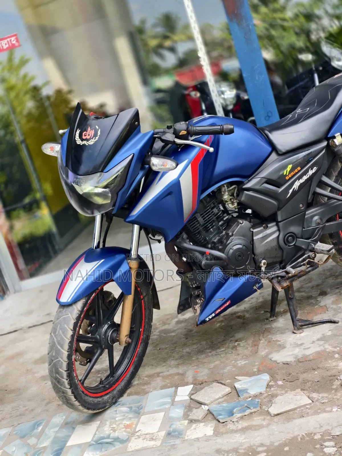 TVS Apache RTR 160 2V 2017 Blue