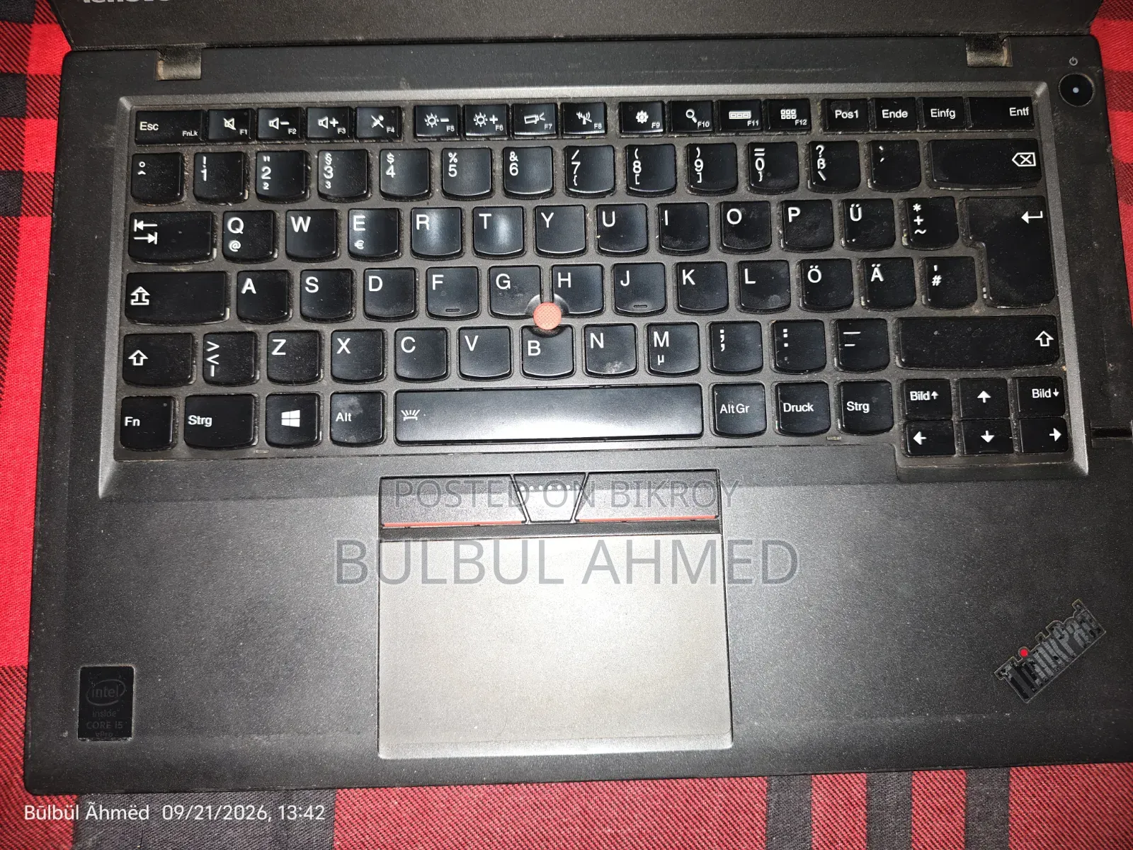 Laptop Lenovo ThinkPad T450 8GB Intel Core i5 SSD 256GB