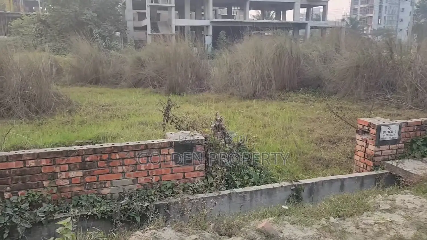 130 Feet Road Plot Sale 12 Katha L Block Bashundhara