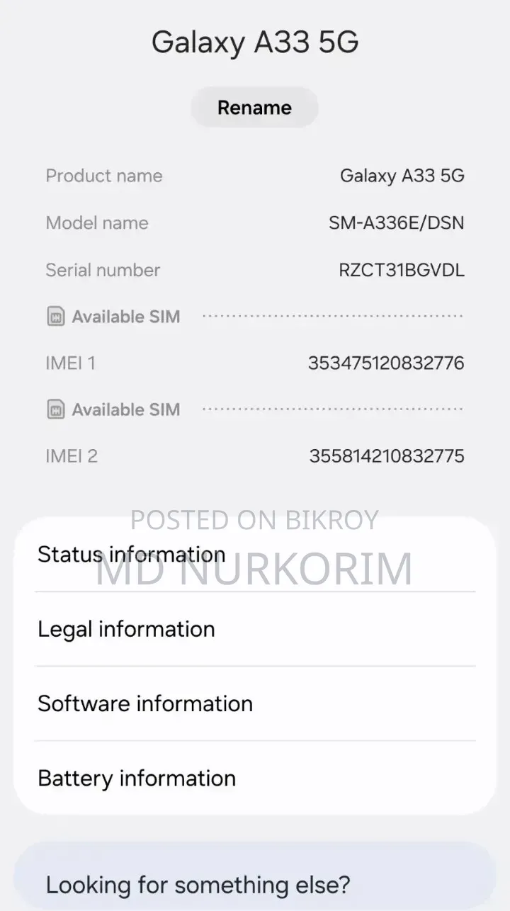 Samsung Galaxy A33 5G 128 GB Black