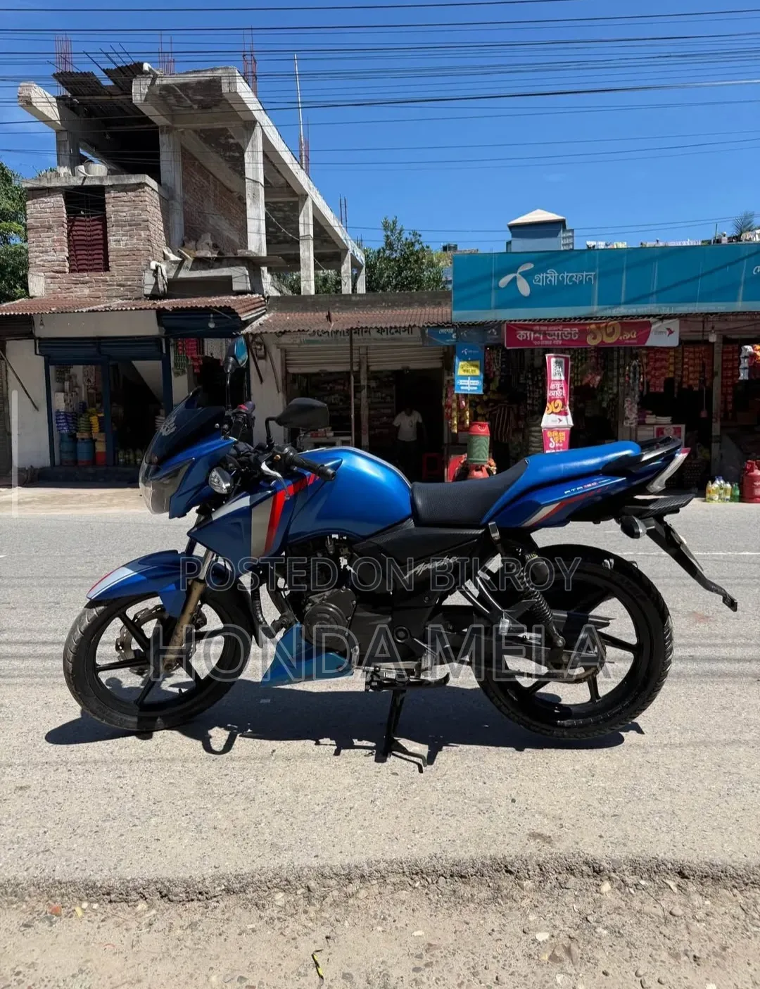 TVS Apache RTR 160 2V 2018 Blue