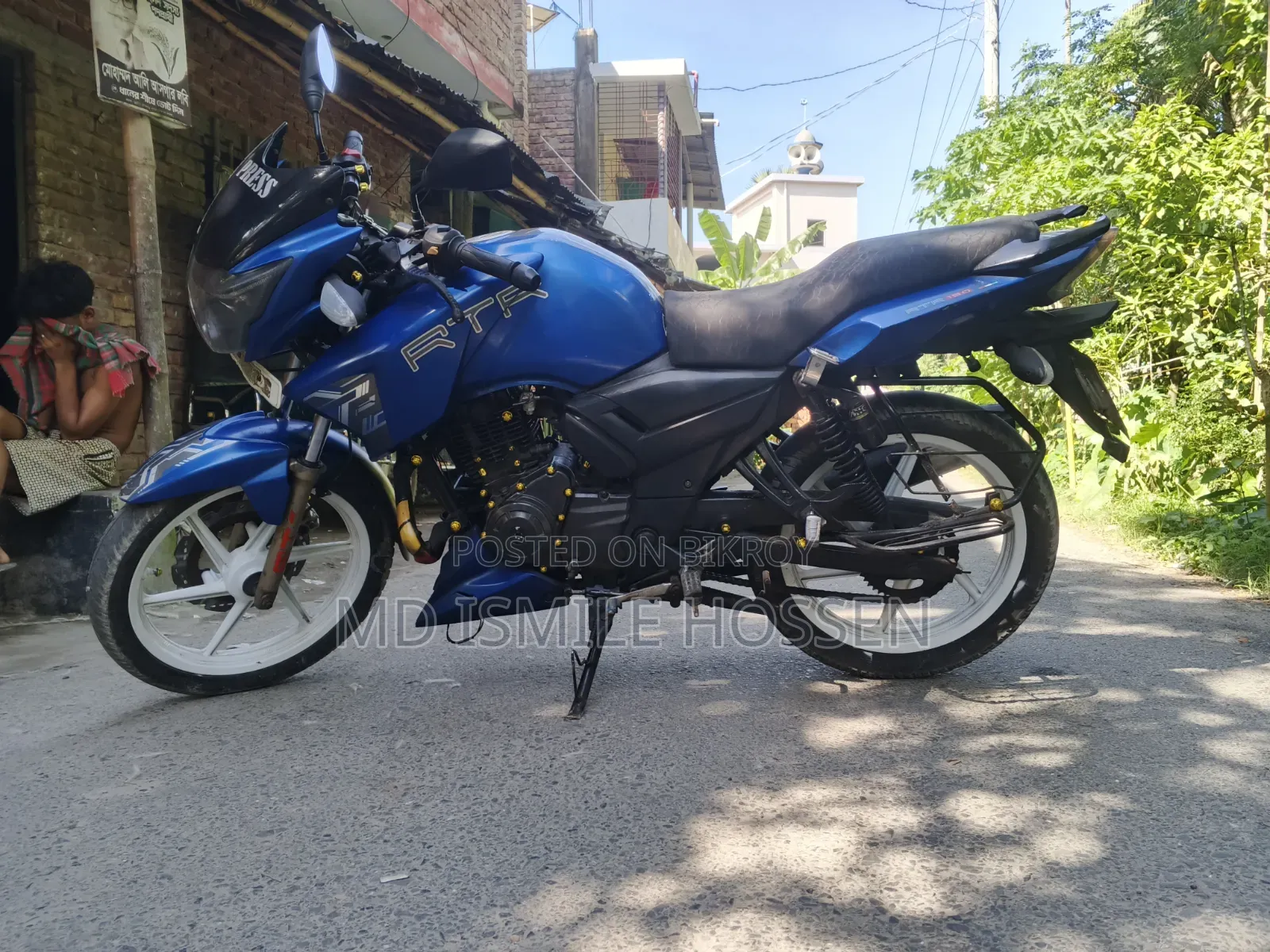TVS Apache RTR 160 2V ABS 2017 Blue