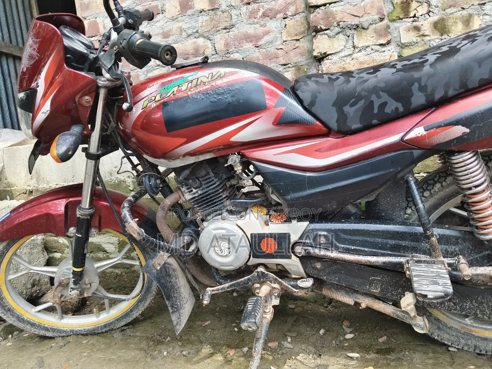 Bajaj Platina 100 2017 Red