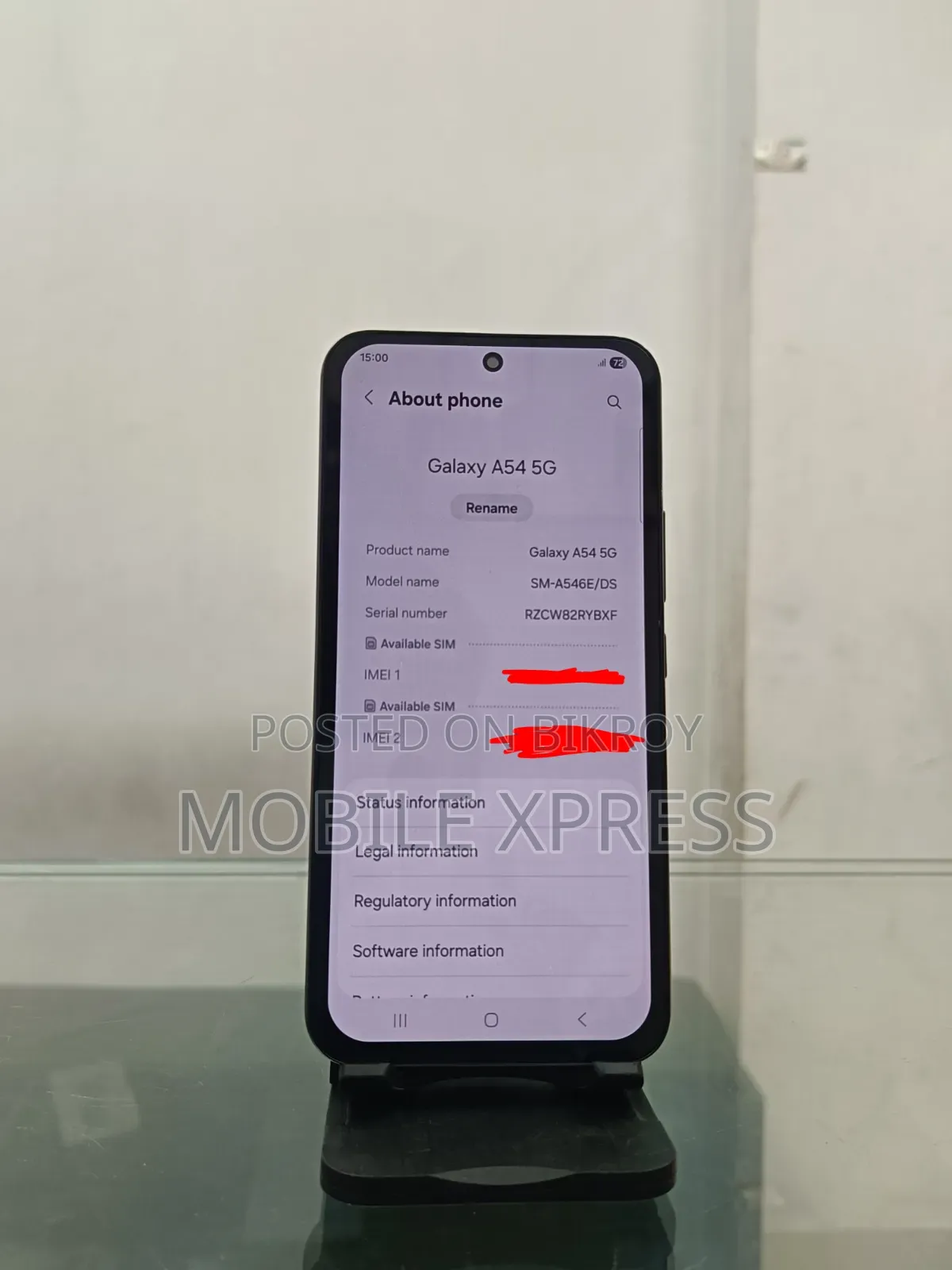 স্যামসাং গ্যালাক্সি এ৫৪ ৫জি ২৫৬ জিবি ব্ল্যাক