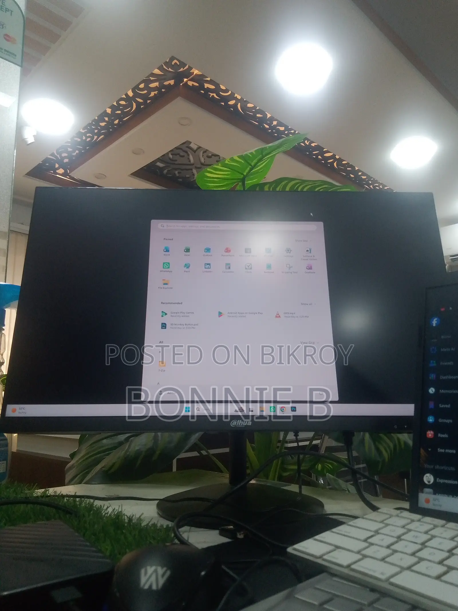 ২৪ ইঞ্চি এফএইচডি ১০০হার্জ নতুন মনিটর