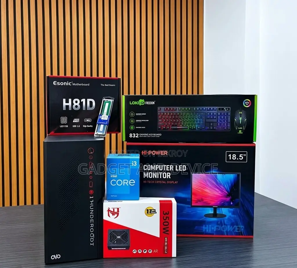 New Desktop Computer 8GB Intel Core i3 SSD 128GB
