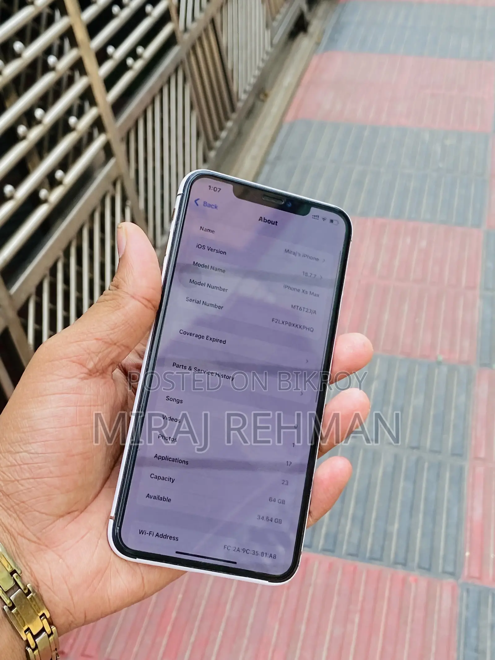 অ্যাপল আইফোন এক্সএস ম্যাক্স ৬৪ জিবি রোজ গোল্ড