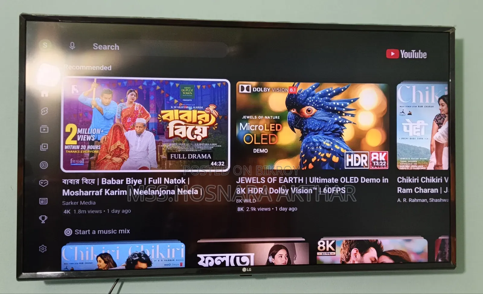 LG 43inchi UHD Smart Voice Control Android TV