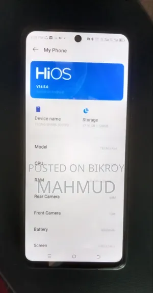Tecno Spark 30 Pro 128 GB Yellow