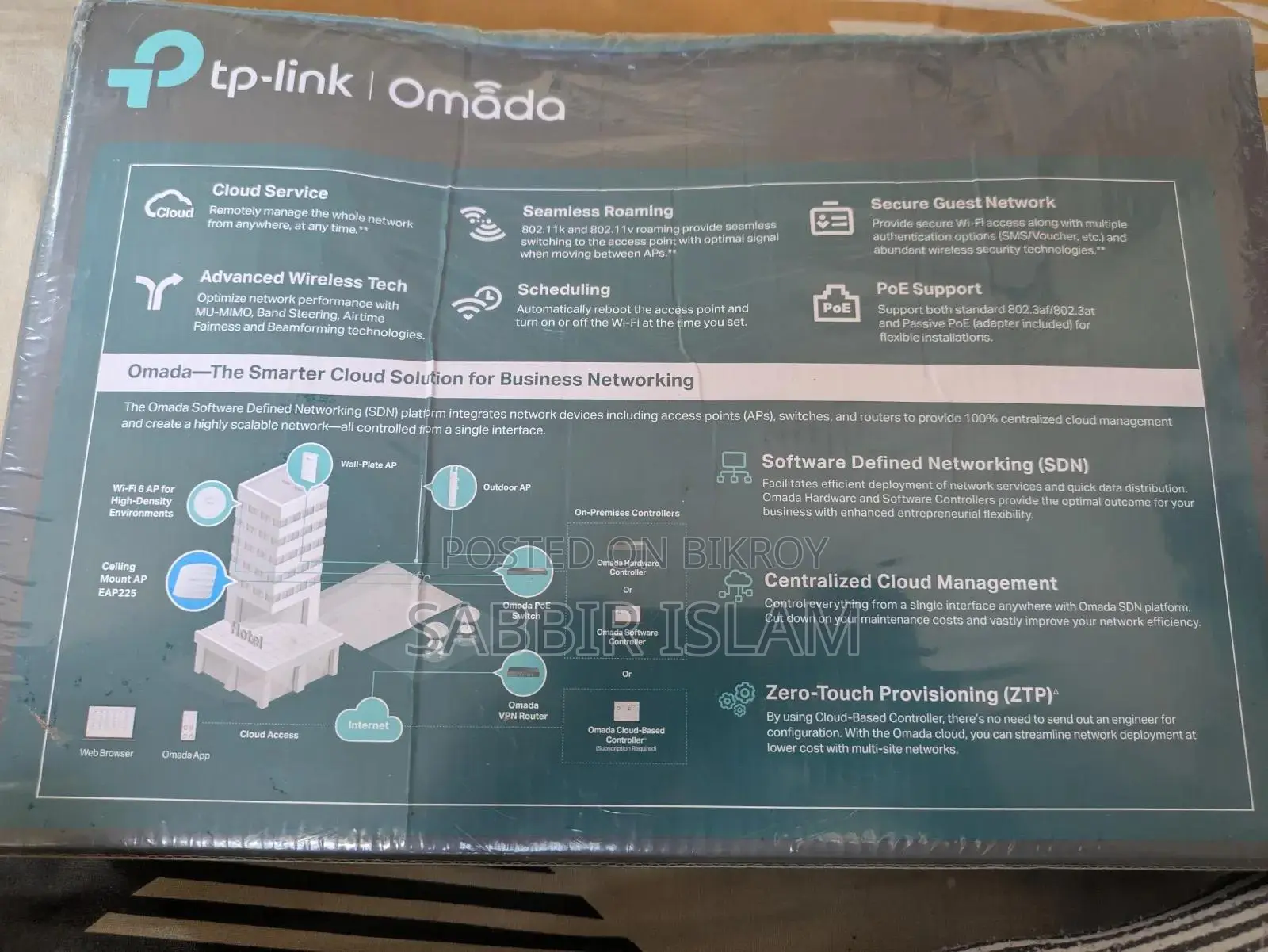 TP-Link Omada EAP225 AC1350 Wireless MU-MIMO Gigabit Ceiling Mount