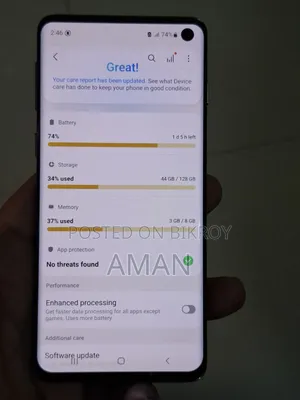 স্যামসাং গ্যালাক্সি এস১০ ১২৮ জিবি ব্ল্যাক