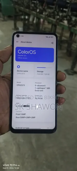 অপ্পো কে১০এক্স ১২৮ জিবি