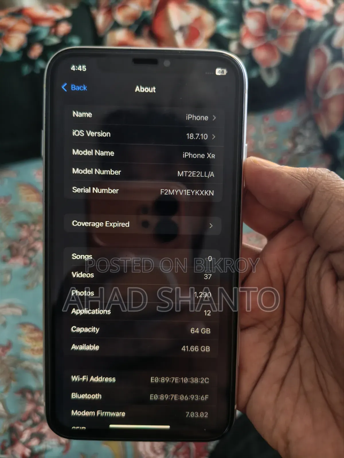 অ্যাপল আইফোন এক্সআর ৬৪ জিবি হোয়াইট