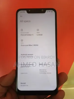 Xiaomi Pocophone F1 64 GB Black