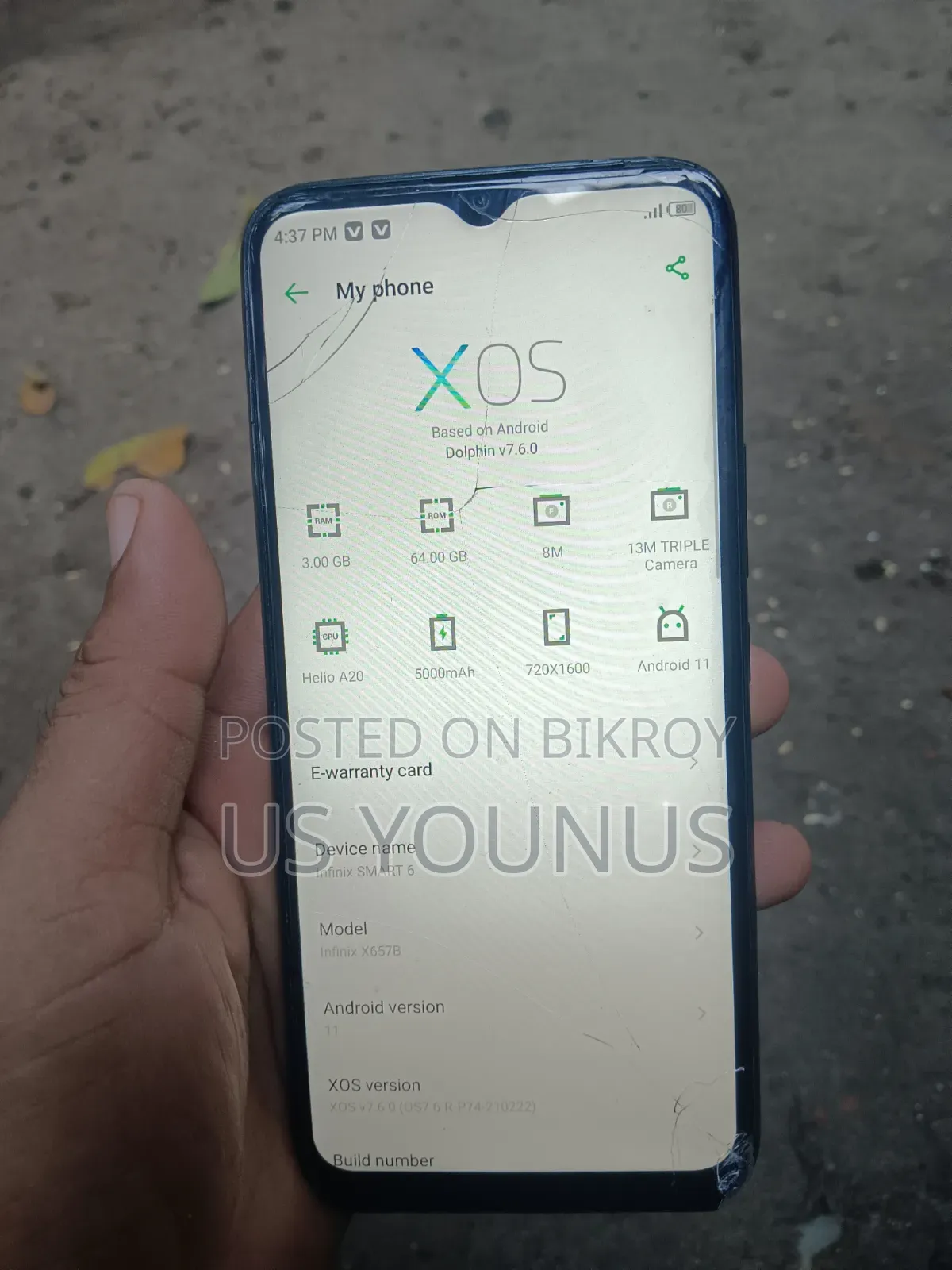 Infinix Smart 6 32 GB Black