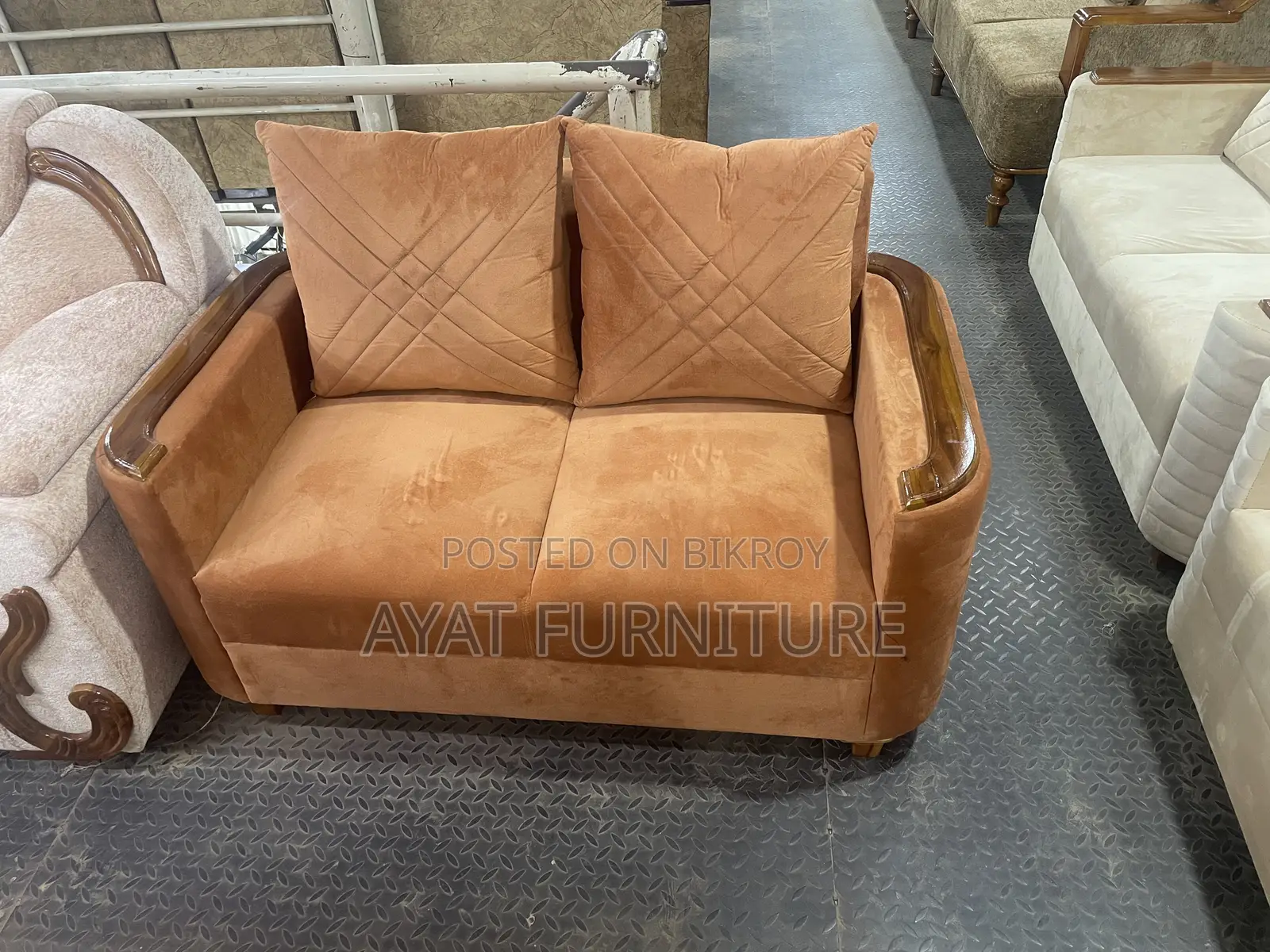 Sofa 2+2+1 Teak Wood