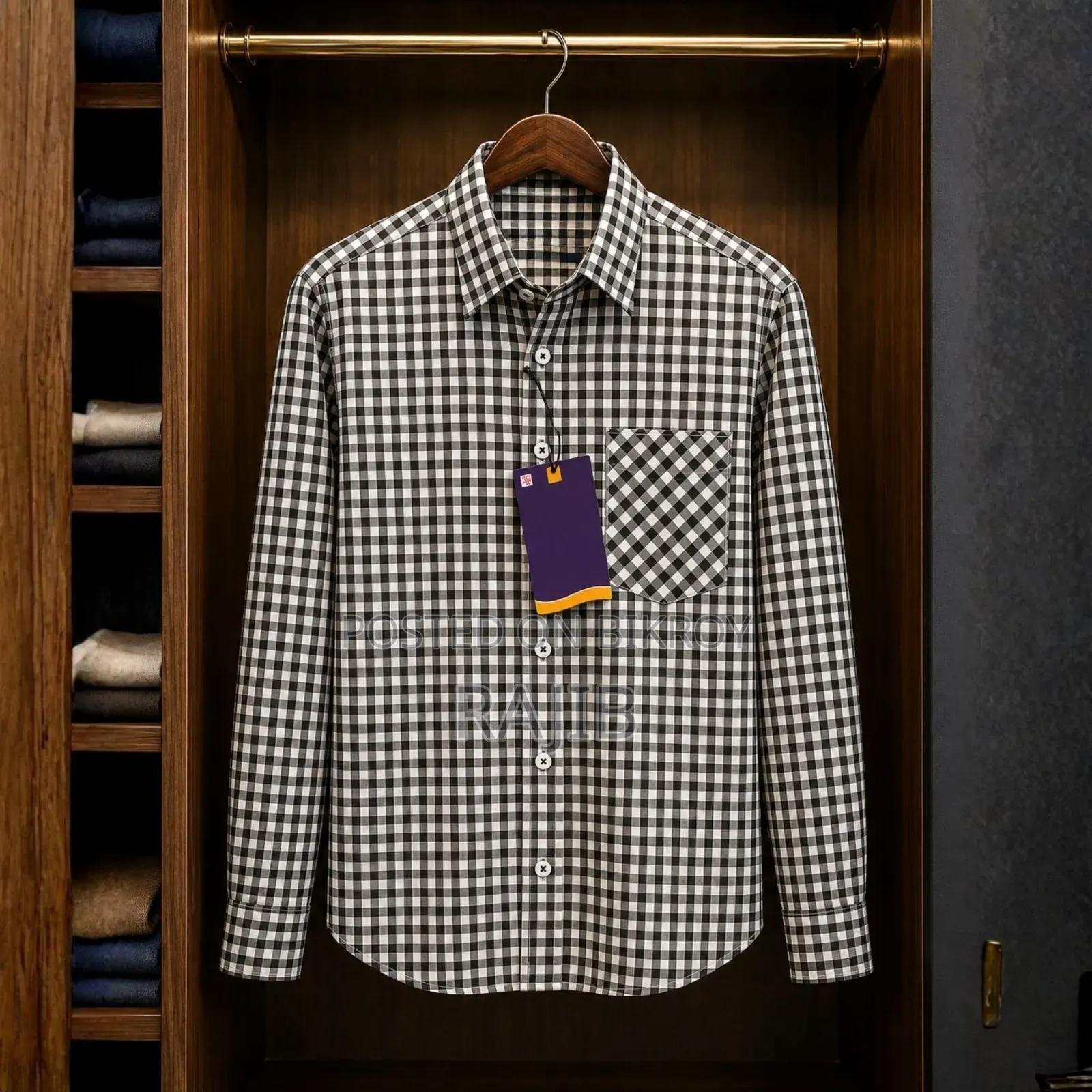 Formal Official Cotton Check Shirt