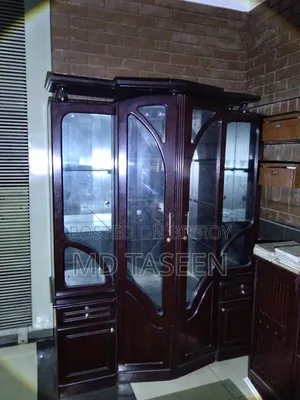 Premium Glass - Wooden Wall Cabinet