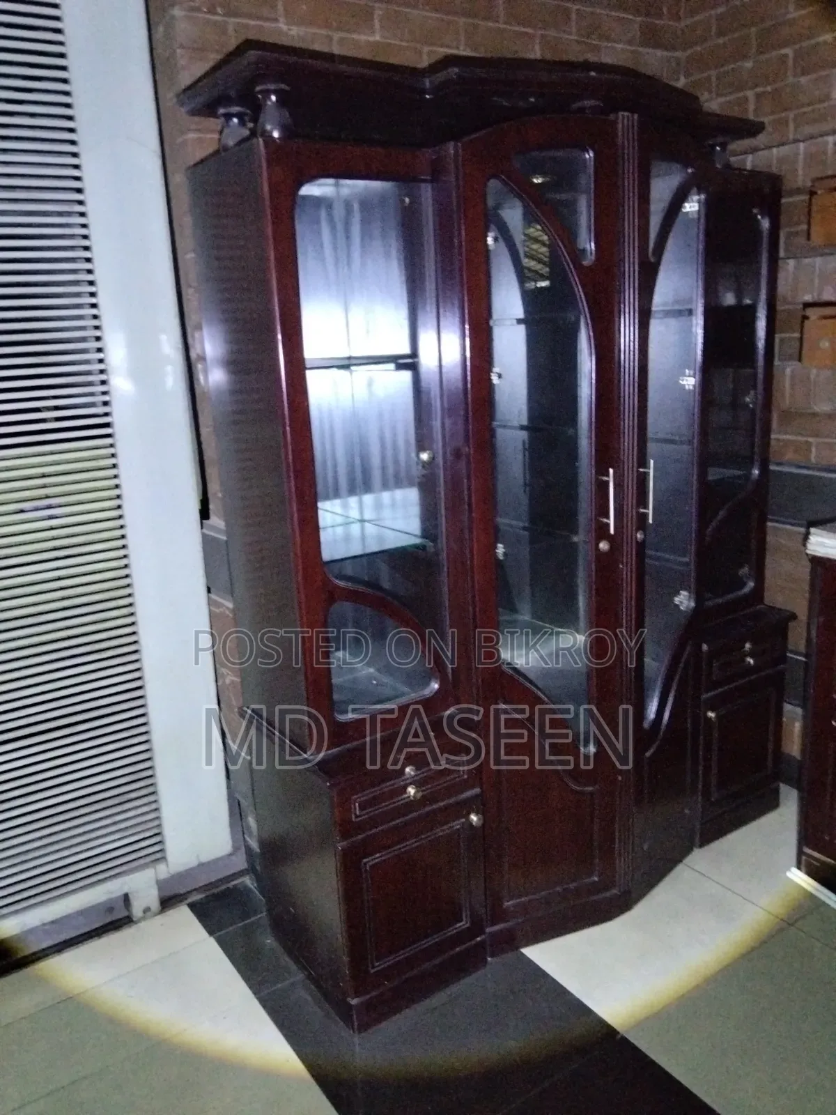 Premium Glass - Wooden Wall Cabinet