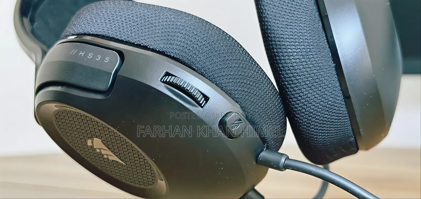 Corsair HS35 SURROUND V2 মাল্টিপ্লাটফর্ম গেমিং হেডফোন – কার্বন