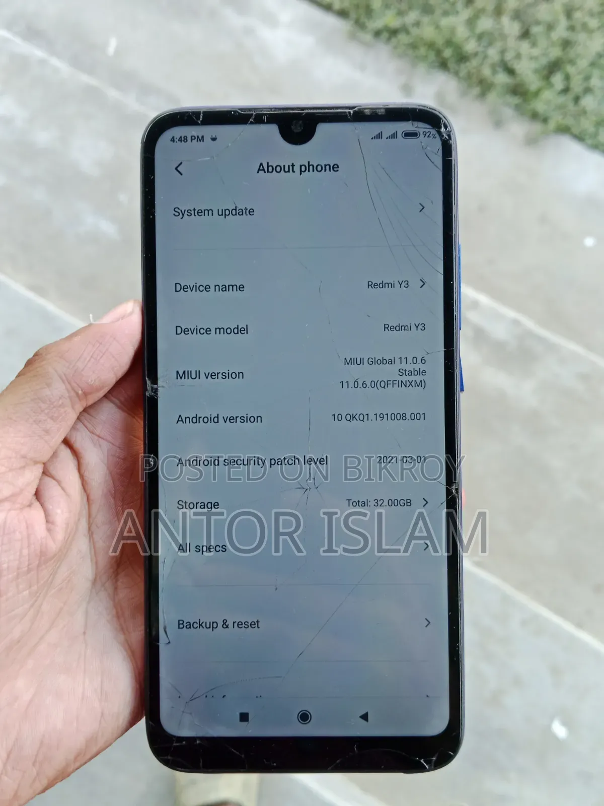 Xiaomi Redmi Y3 32 GB Blue