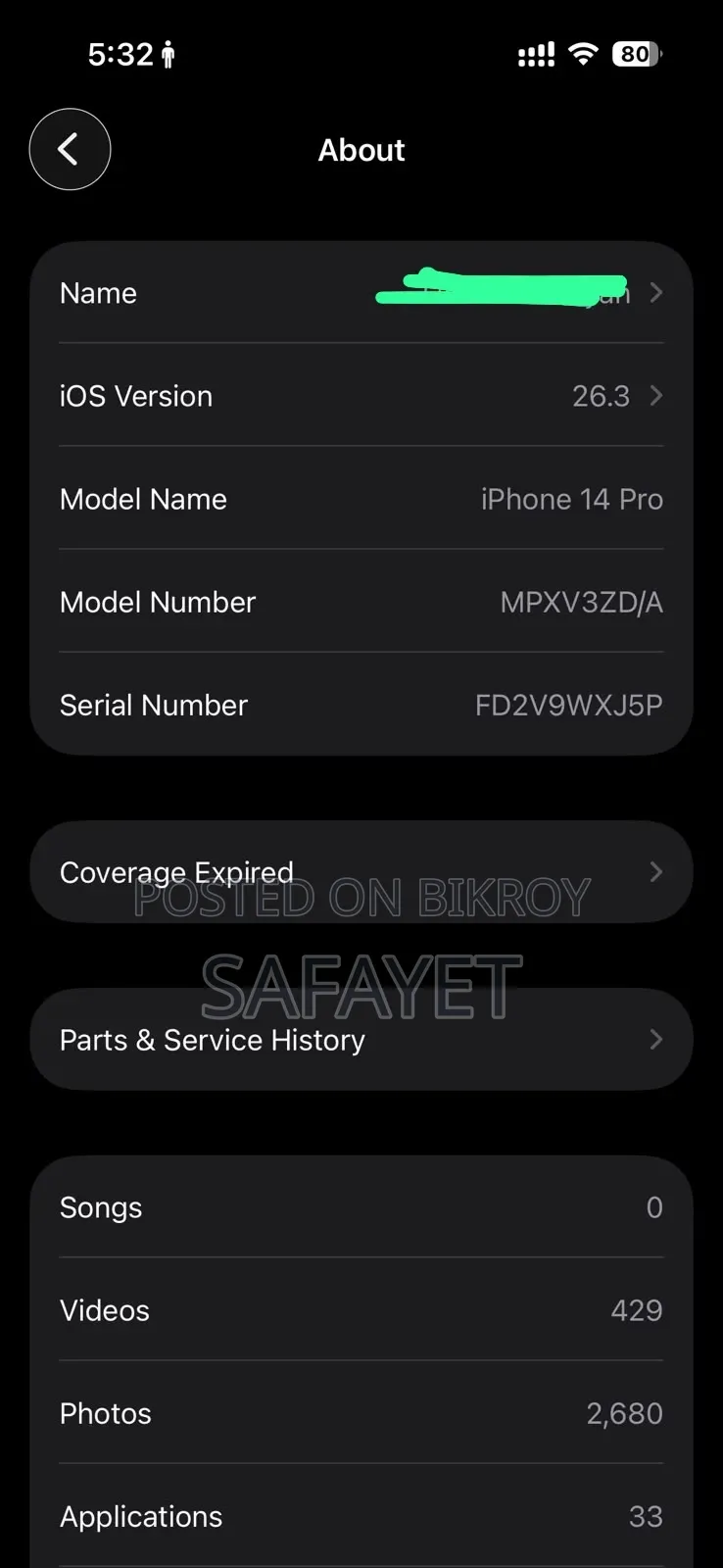 Apple iPhone 14 Pro 128 GB Black
