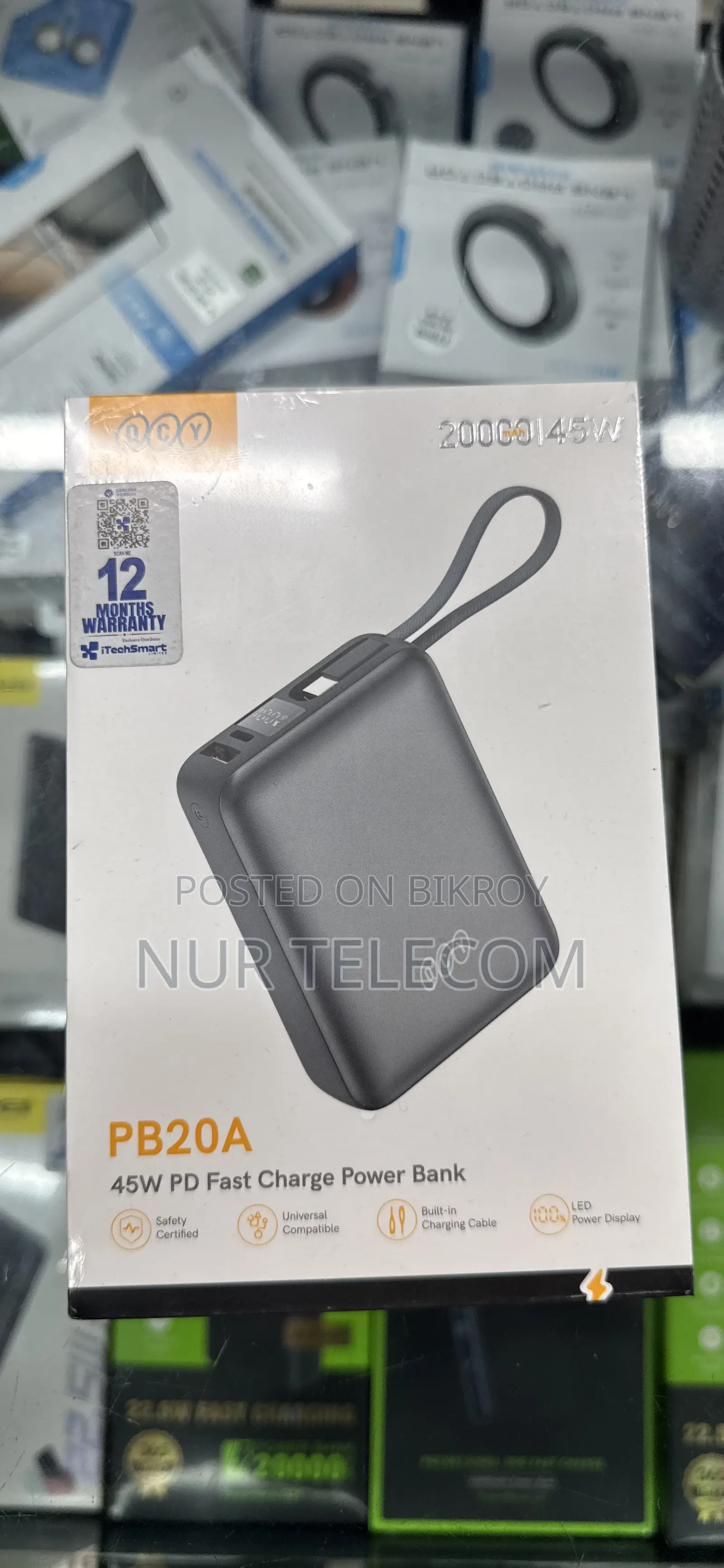 QCY PB20A Fast Charge Power Bank