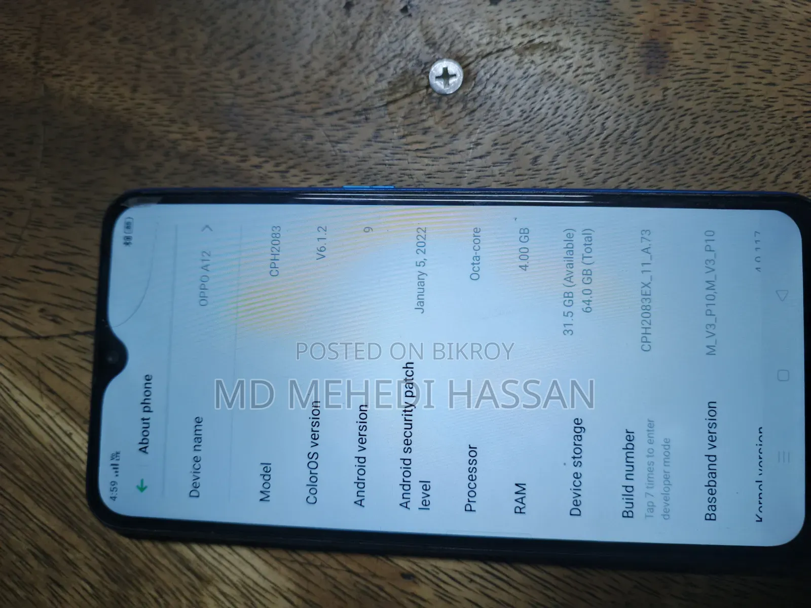 Oppo A12 32 GB Blue
