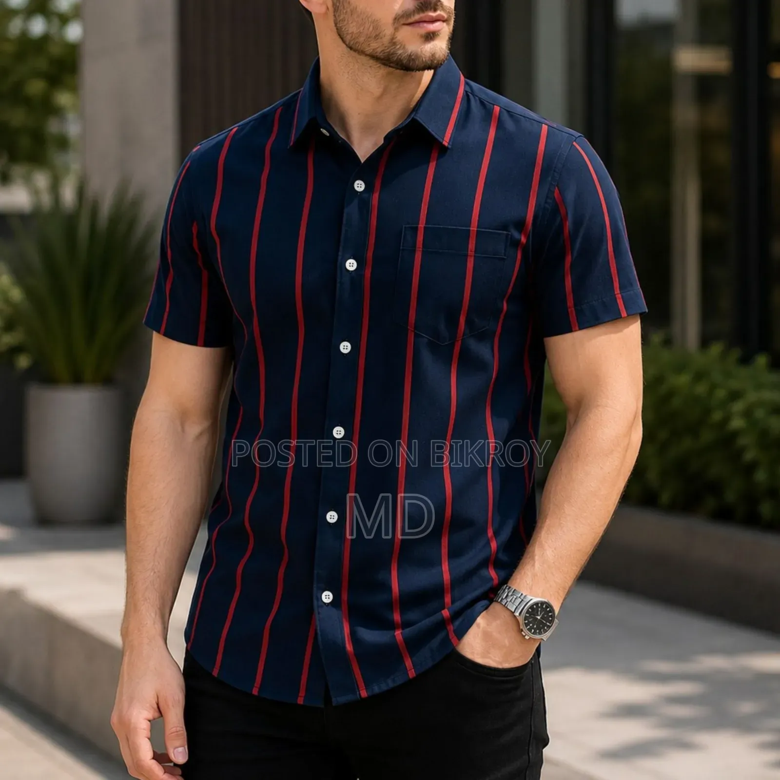 Premium Printed Half Sleeve Cotton Shirt for Men