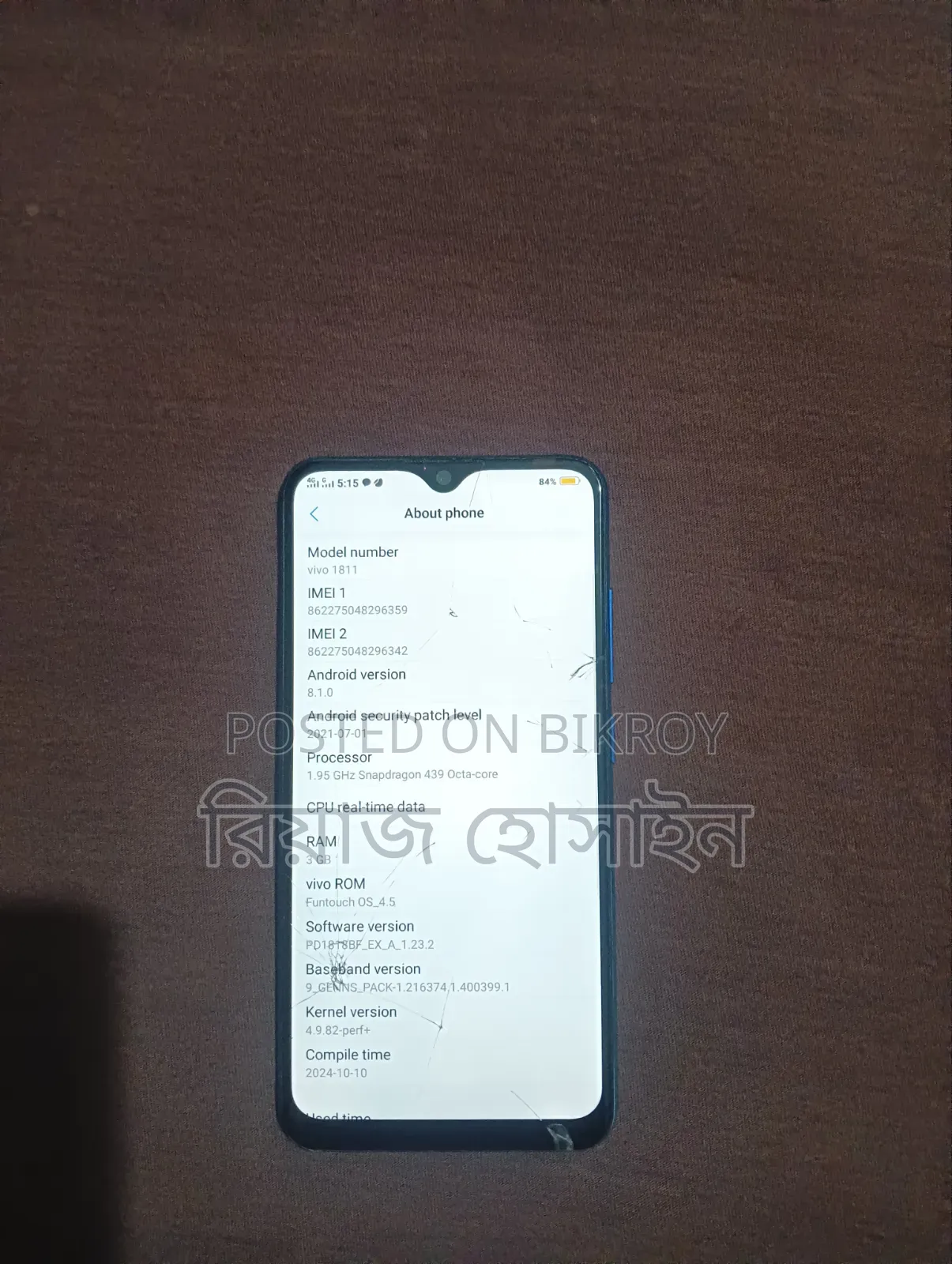 Vivo Y91 32 GB Blue