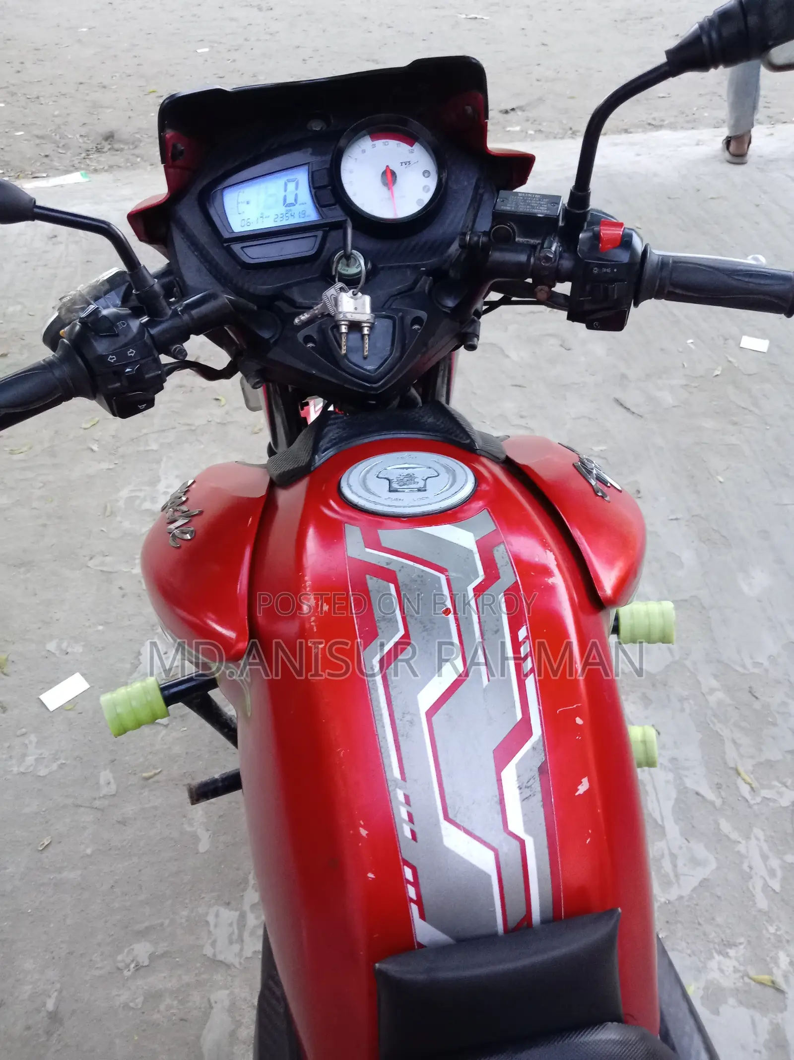 টিভিএস আপাচি আরটিআর ১৬০ টুভি ২০২০ লাল
