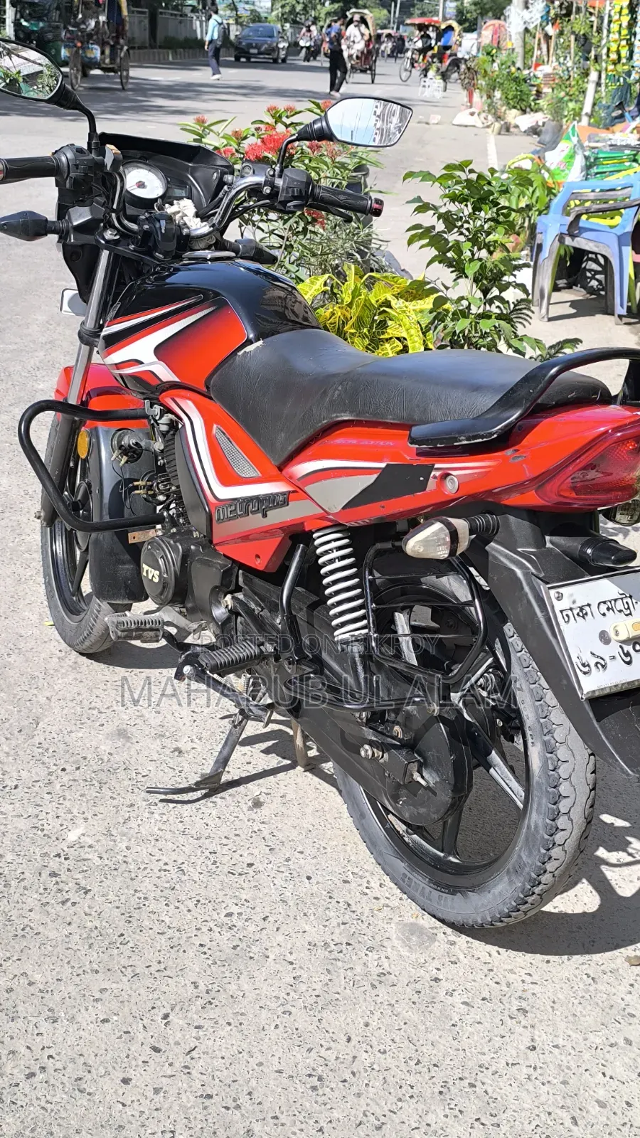 TVS Metro Plus 2022 Red