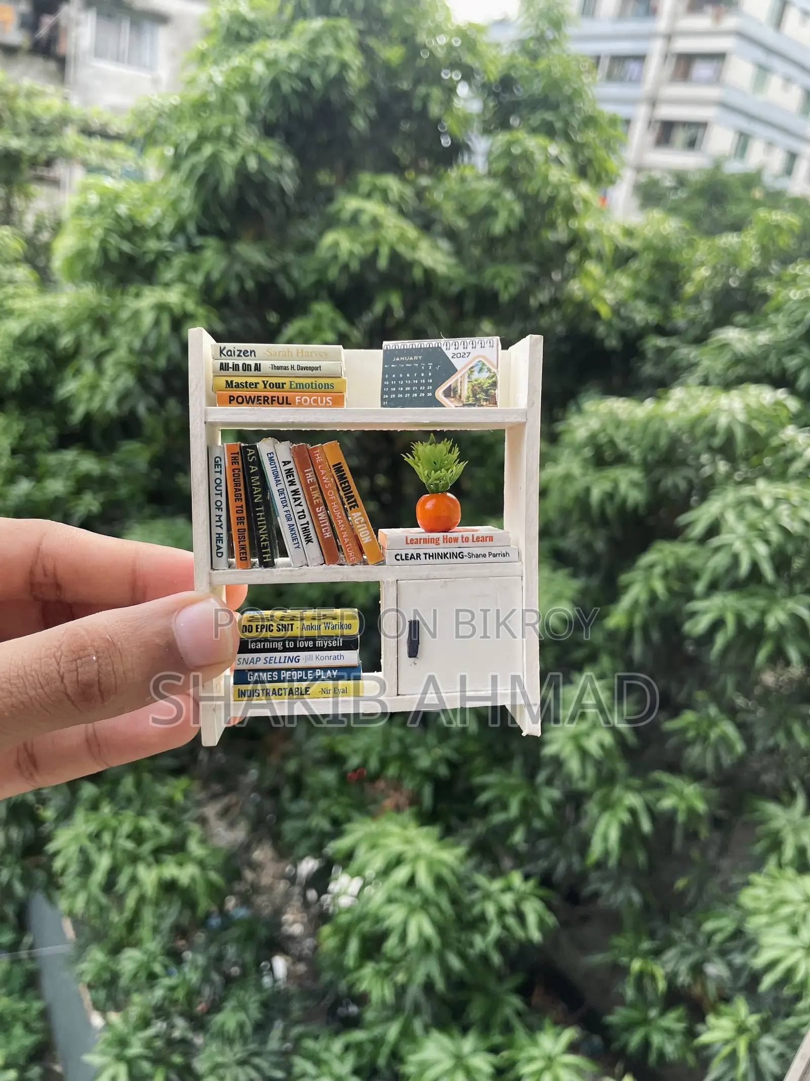 মিনিেচার বুকশেল্ফ