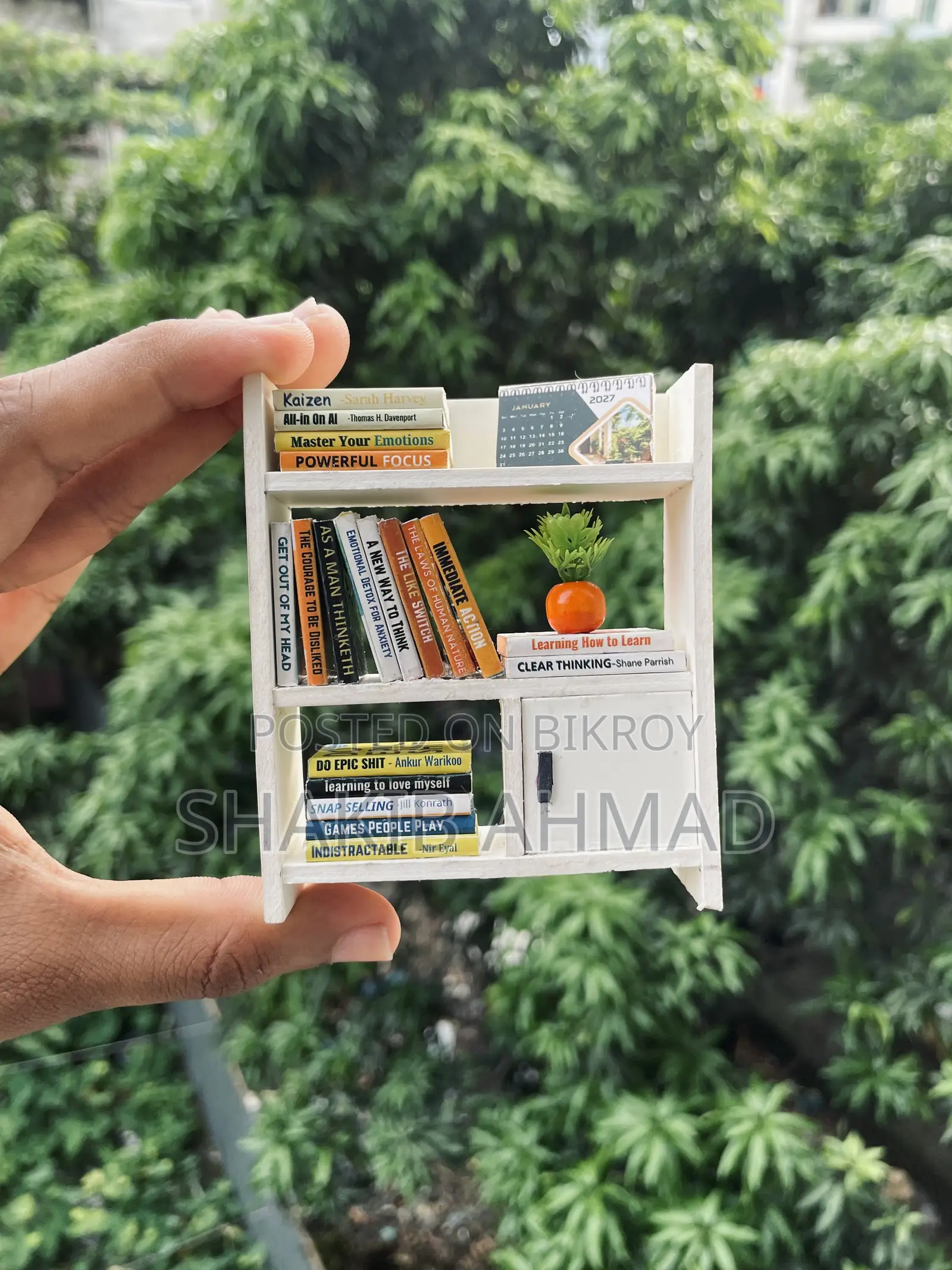 মিনিেচার বুকশেল্ফ