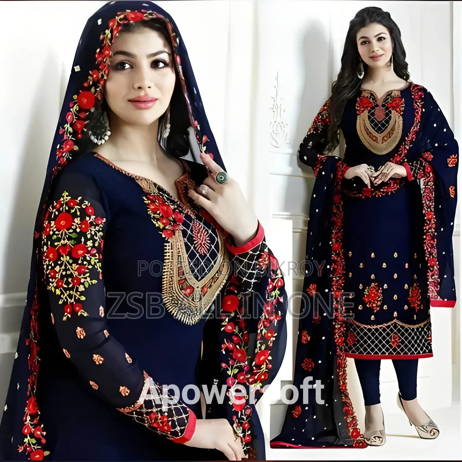 Premium Georgette Sequence Embroidery Salwar Kameez
