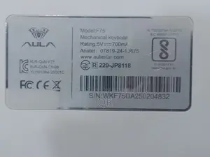 আউলা মেকানিক্যাল কিবোর্ড এফ-৭৫ হোয়াইট কালার
