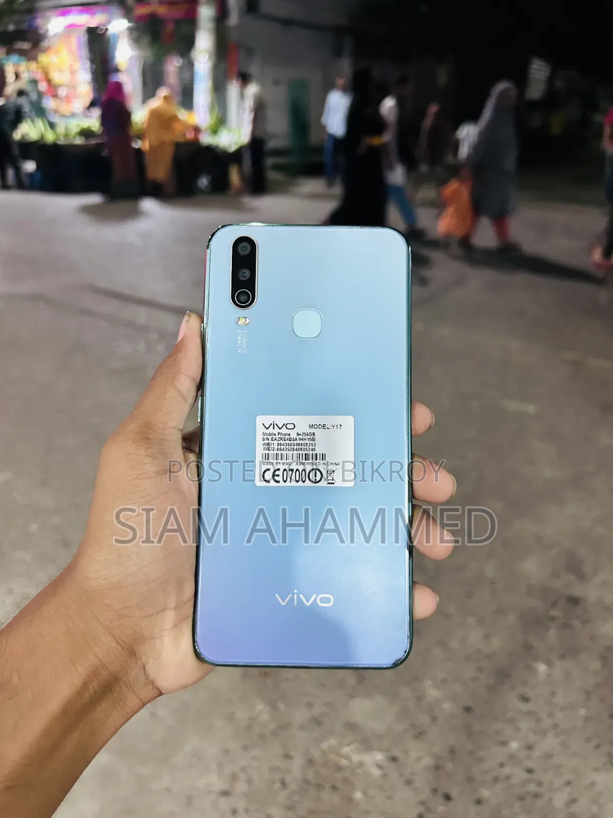 Vivo Y17 256 GB Blue