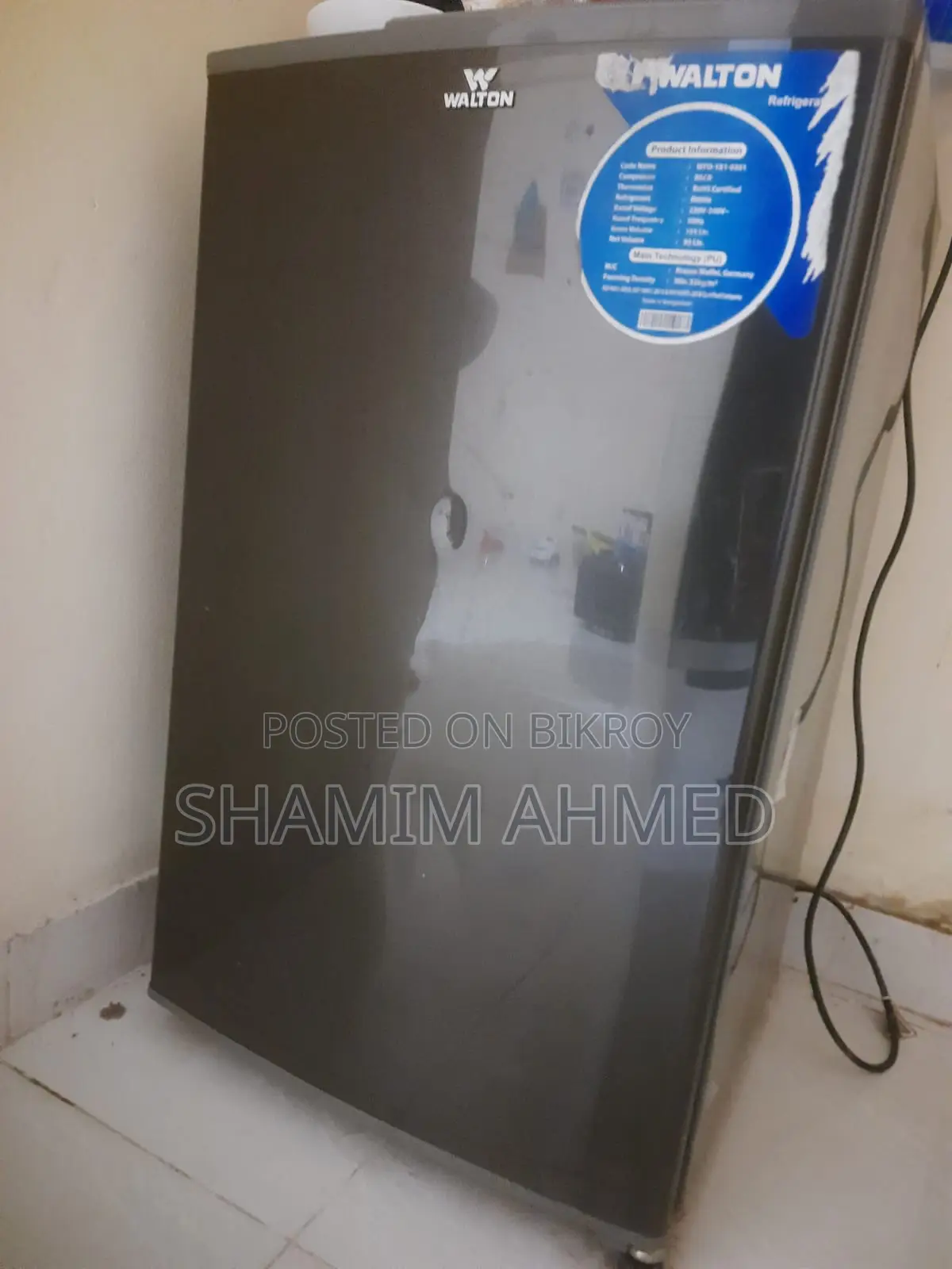 ওয়ালটন ফ্রিজ (নেট ভলিউম ৯৩ লিটার)