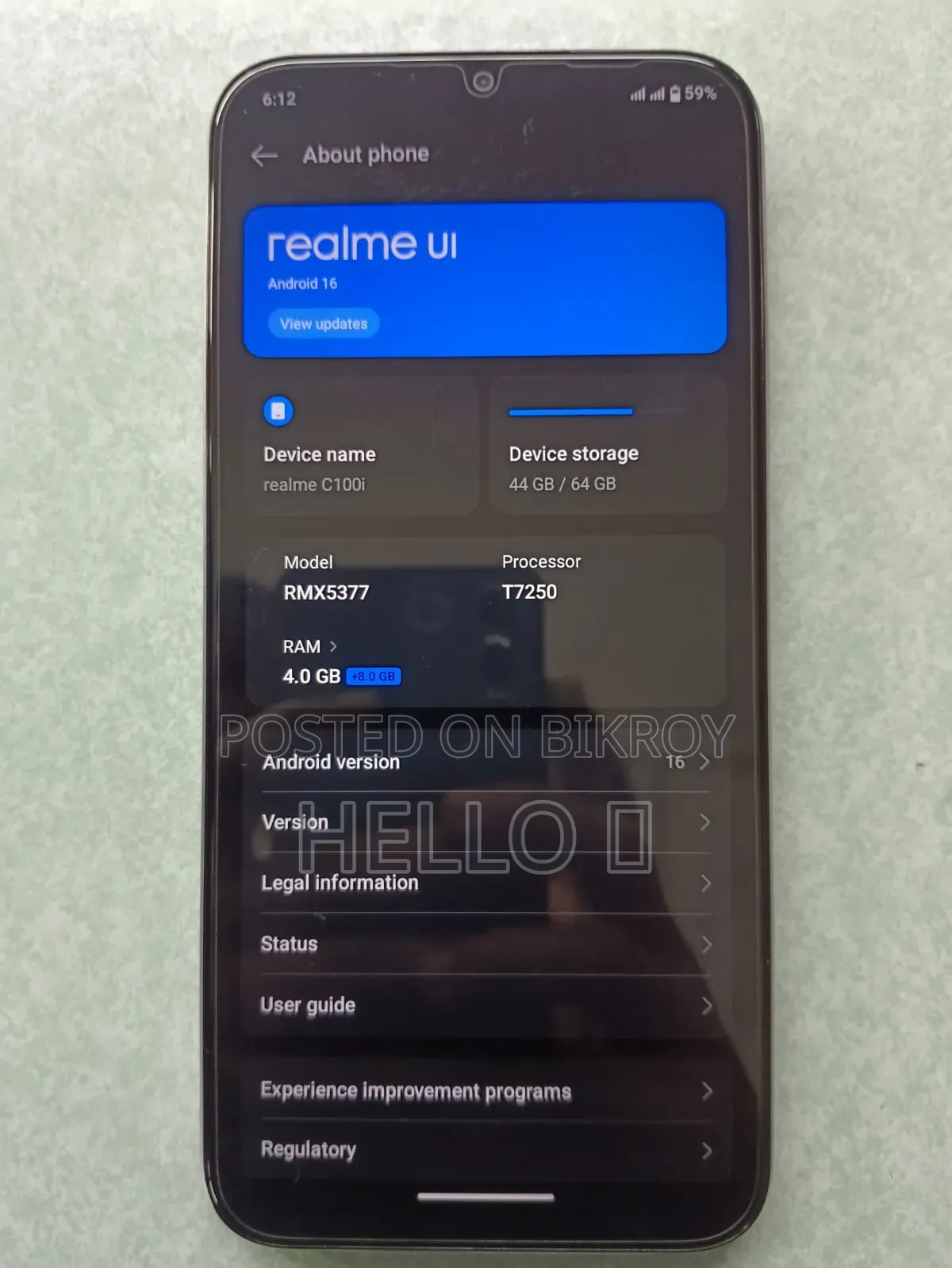 Realme C100i 64 GB Silver