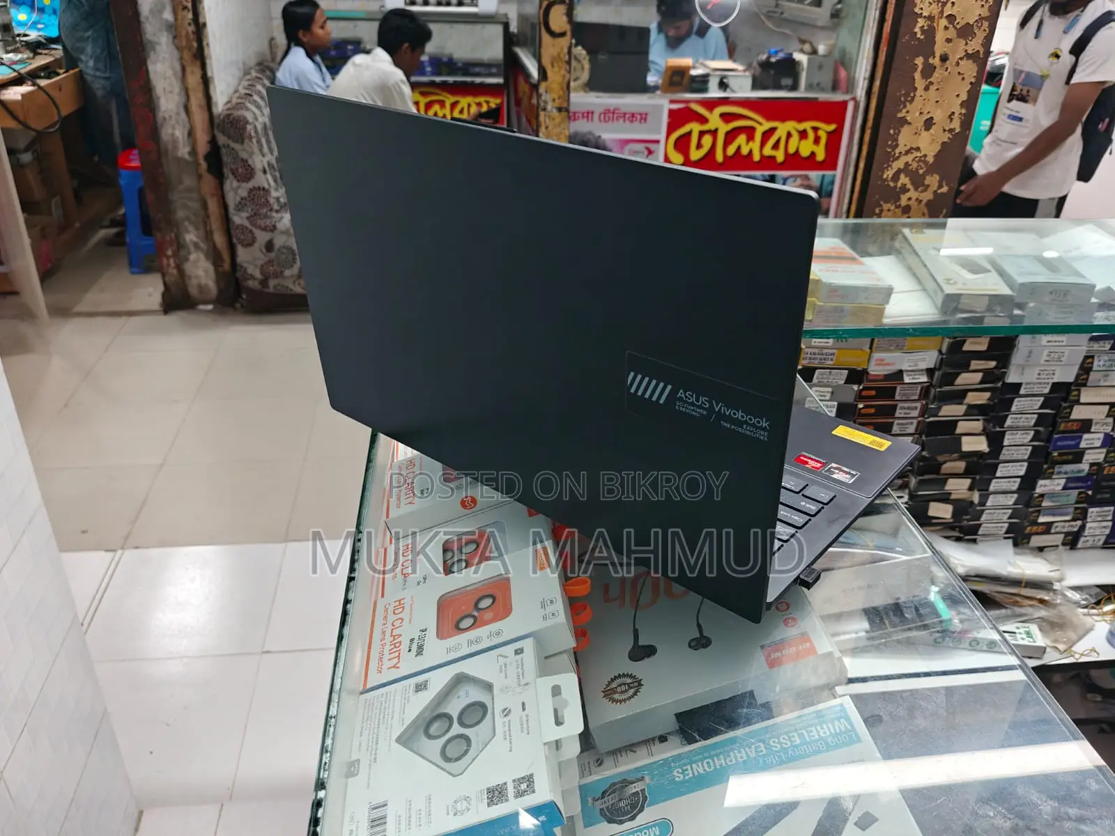 ল্যাপটপ আসুস ভিভুবুক গো ১৫ ১৬জিবি এএমডি রাইজেন ৫ এসএসডি ৫১২জিবি