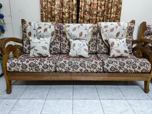 Sofa Set With Cushion 3+1+1