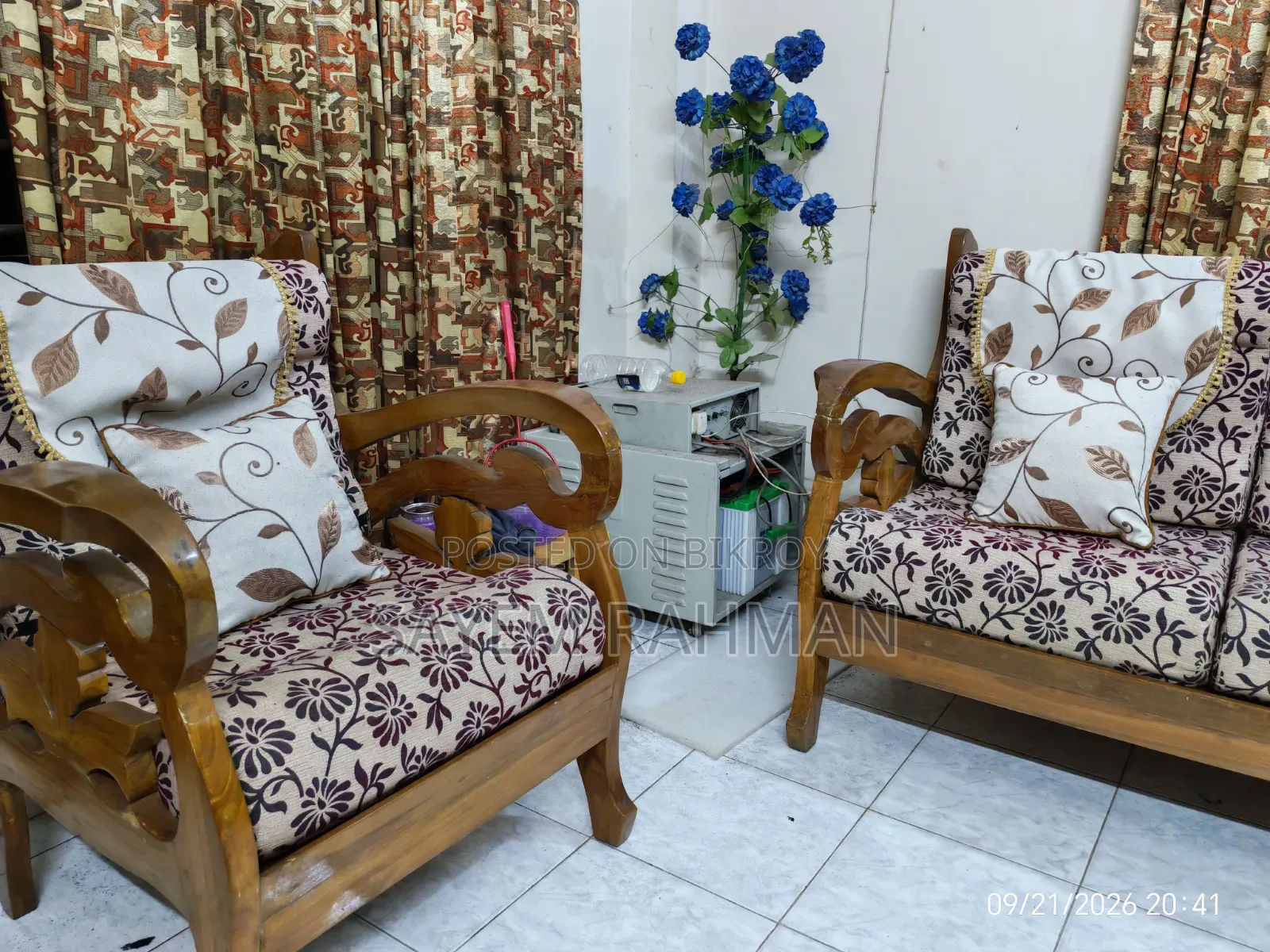 Sofa Set With Cushion 3+1+1