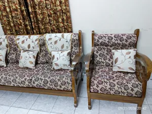 Sofa Set With Cushion 3+1+1