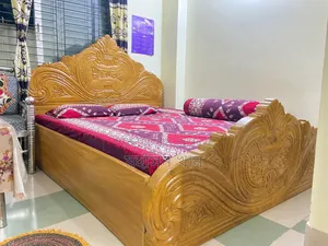 Segun Wood Box Bed 6/7 Feet