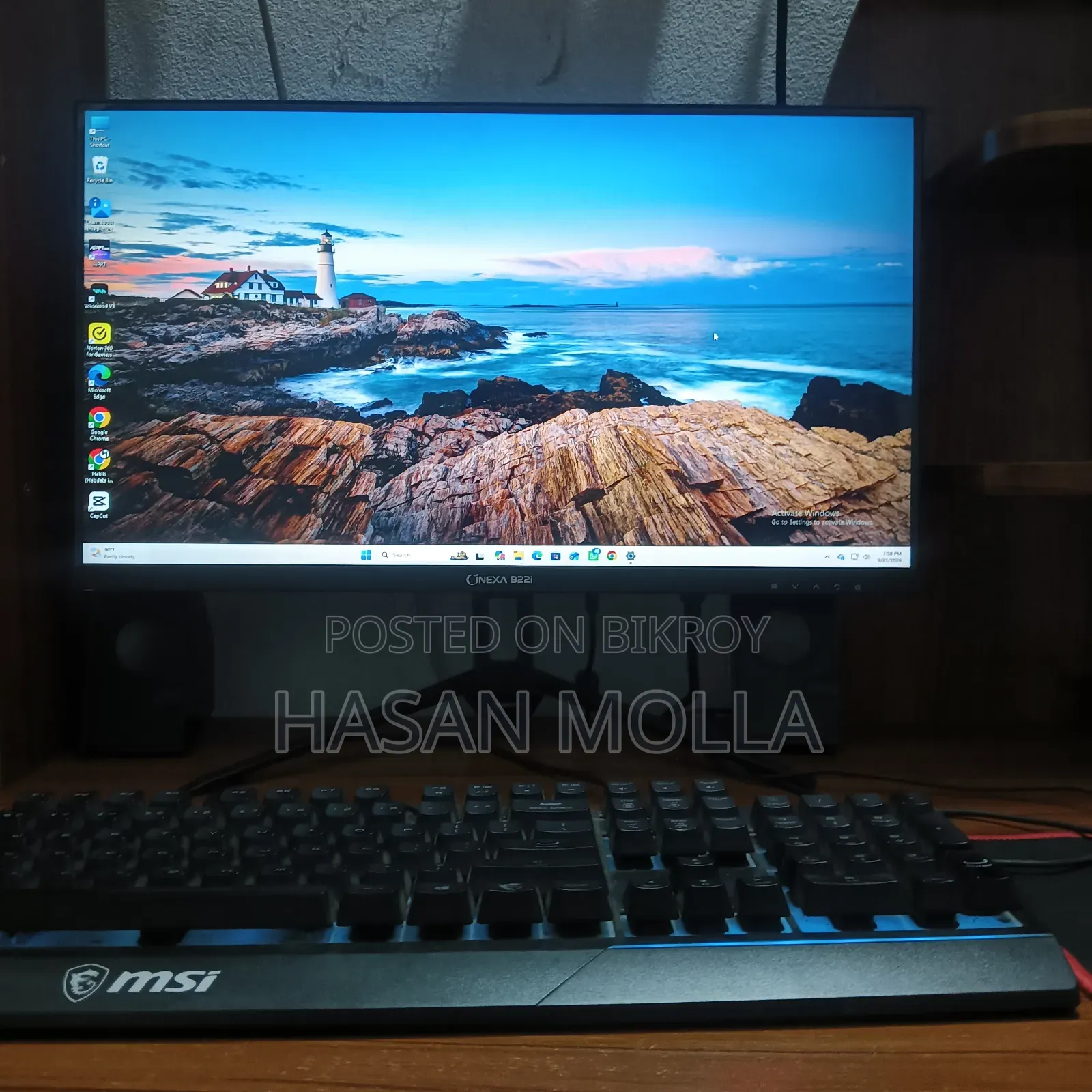 Desktop Computer Asus 16GB AMD Ryzen 5 HDD+SSD 256GB