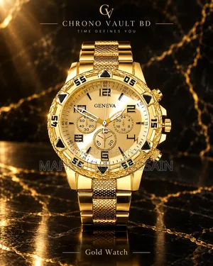 Gold Gold Luxury 4-Piece Watch Set | Quartz Men's Watch