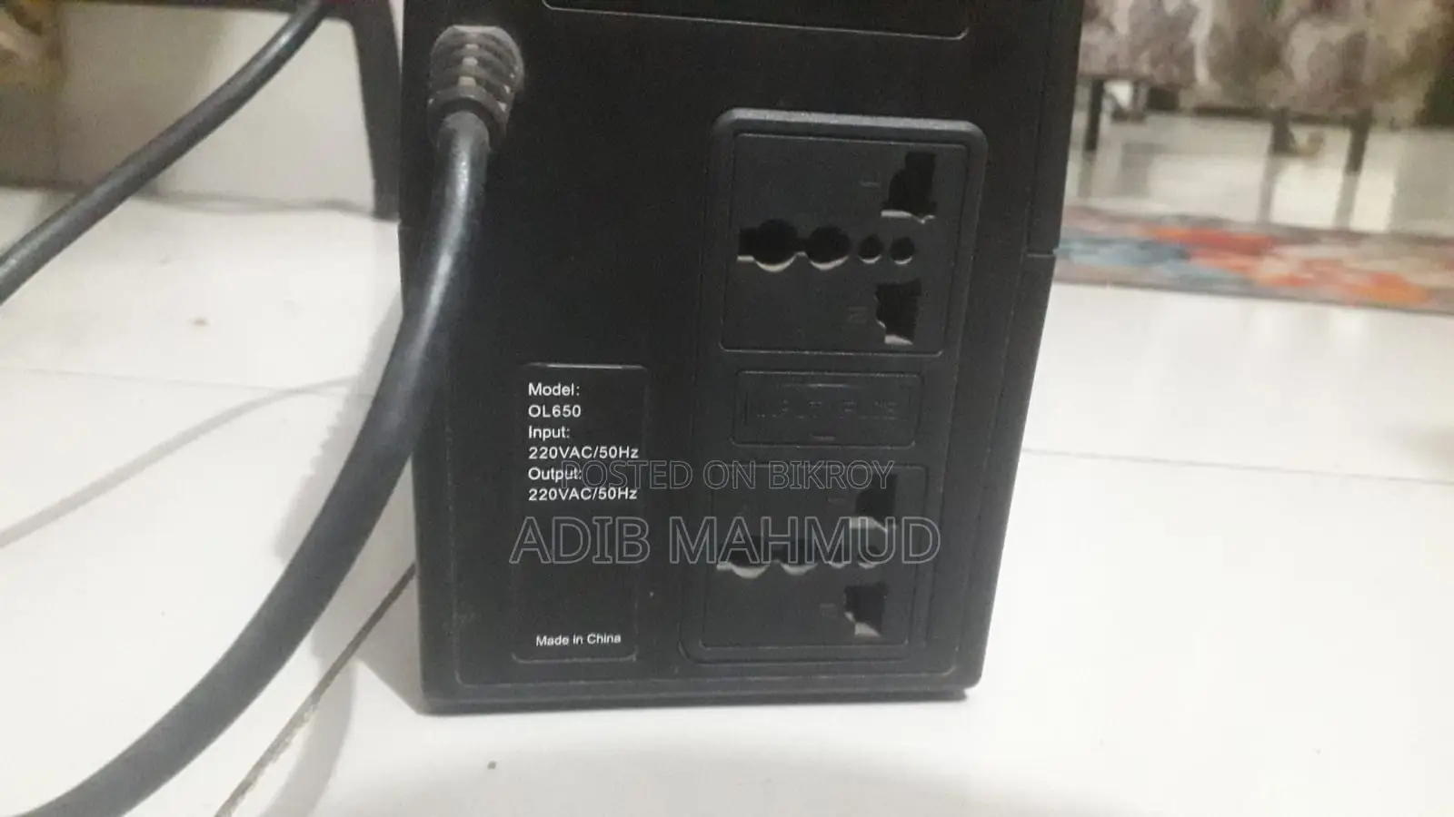 PowerPac 650VA Offline UPS (Battery Needs Replacement)
